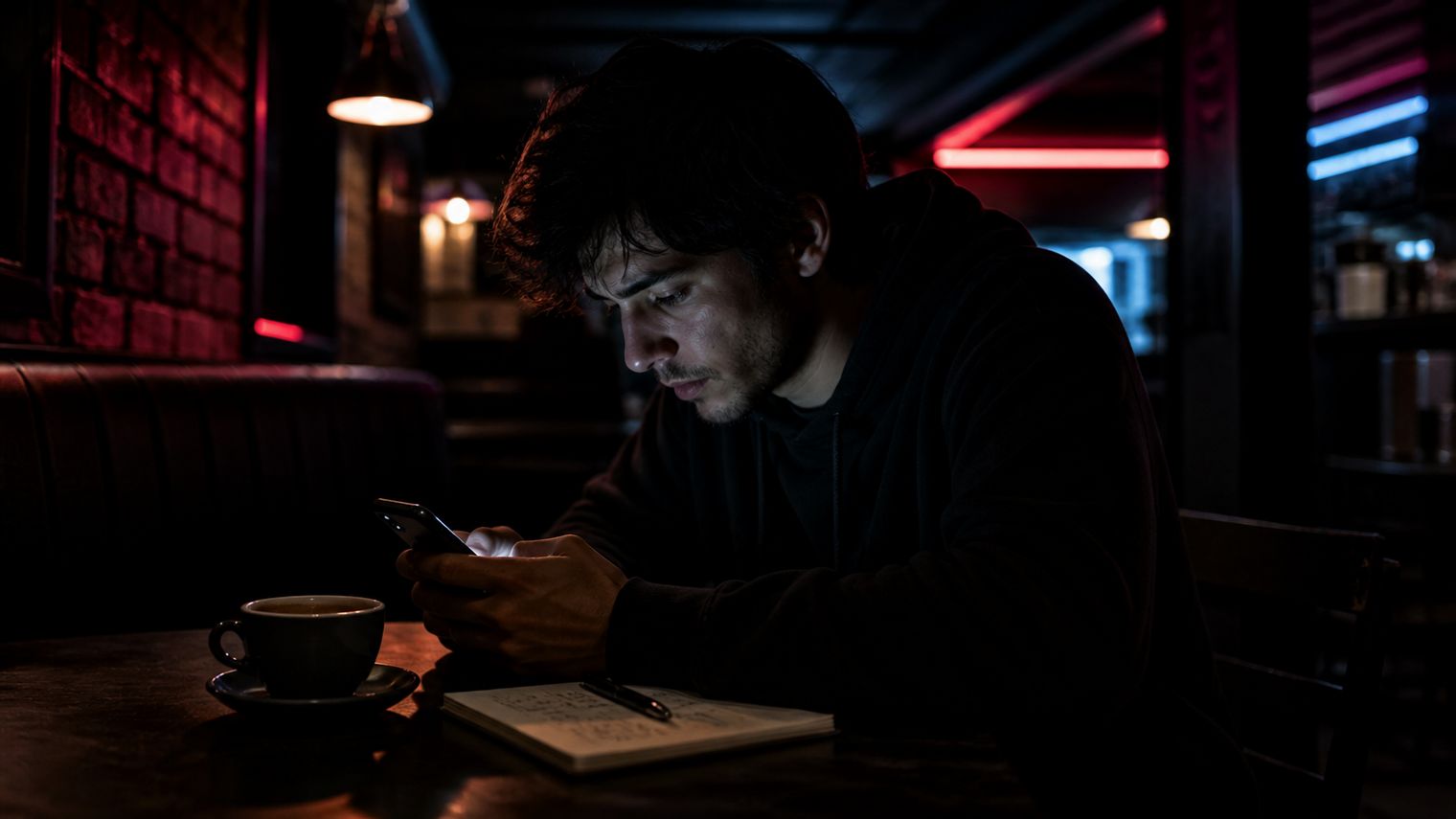 individual accessing Hidden Wiki on smartphone